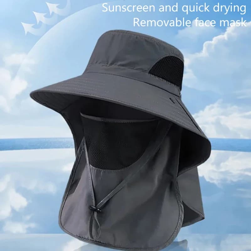 Summer Sun Hat UV Protection Fishing Cap Men Women Hiking Camping Visor — image 2