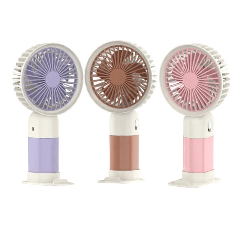 3-in-1 Portable Mini Handheld Fan USB Rechargeable Clip-On Desk Fan Quiet — image 6
