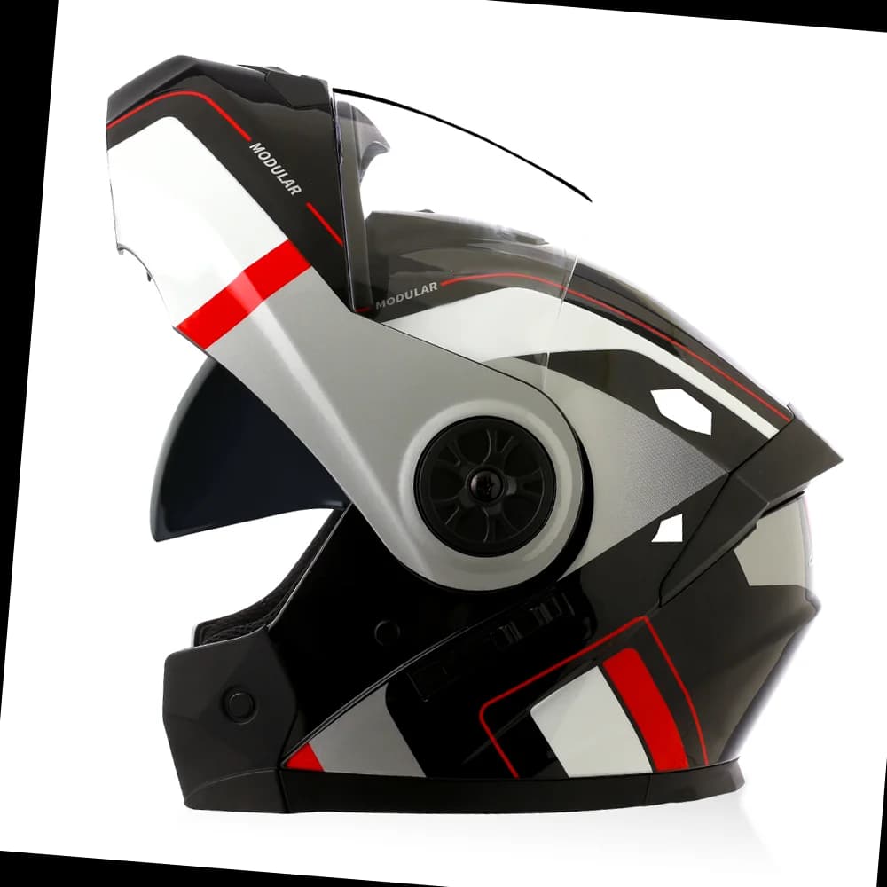 Flip Up Modular Full Face Motorcycle Helmet with Removable Liner — image 22