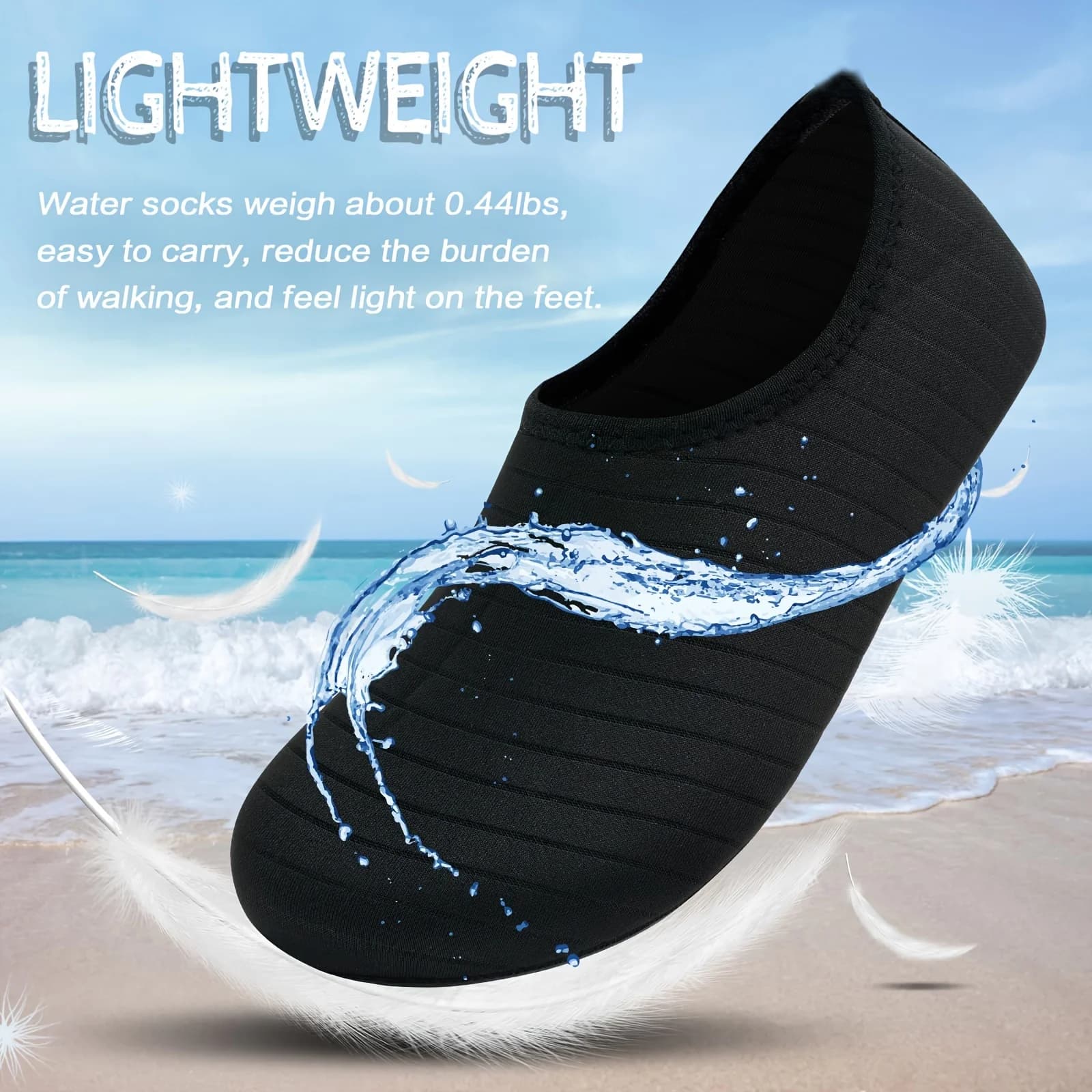 Water Shoes Barefoot Quick-Dry Anti-Slip Beach Swim Sports Aqua Socks Women Men — image 3