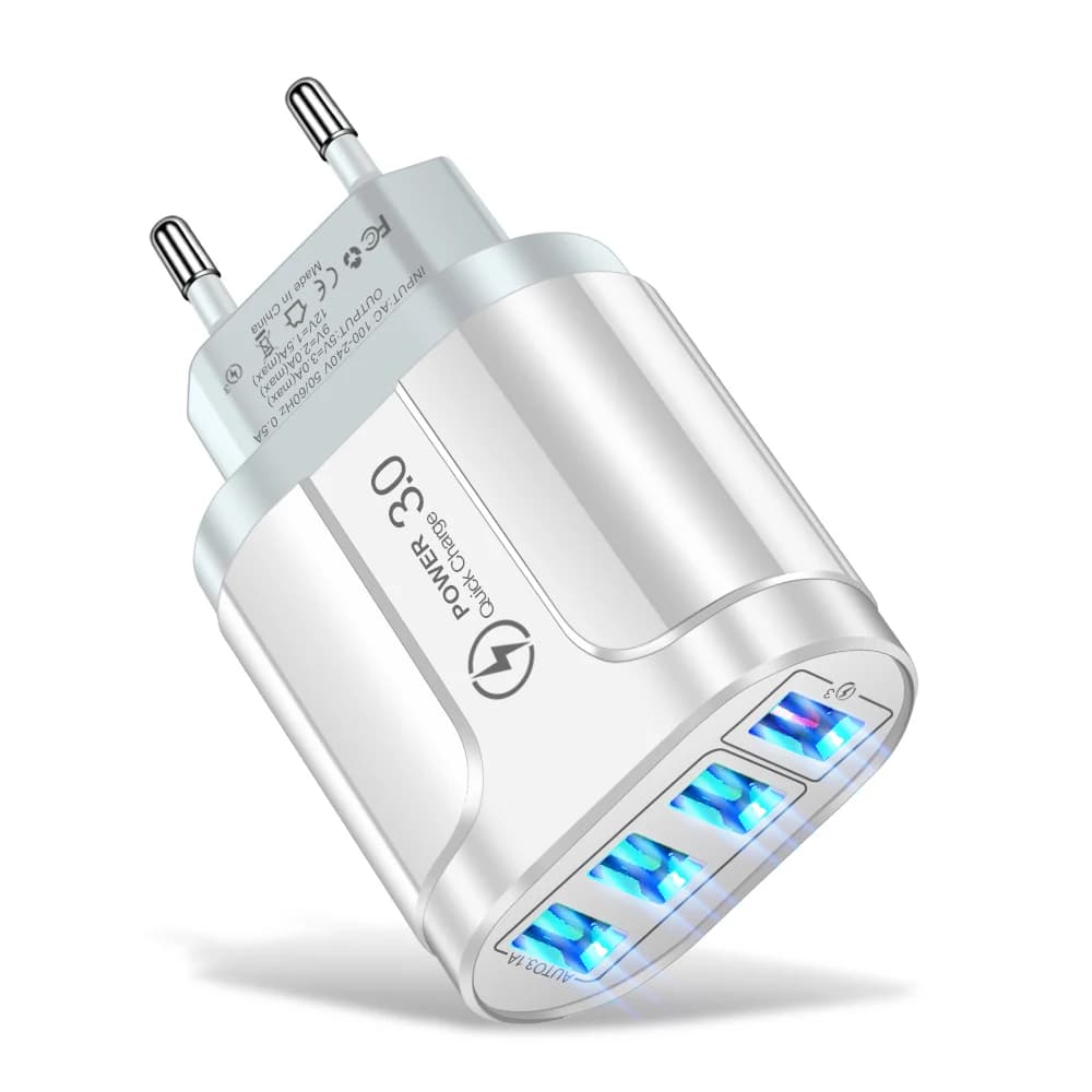 4 Port USB Fast Charger Quick Charge 3.0 48W Wall Adapter for Mobile Phones — image 10