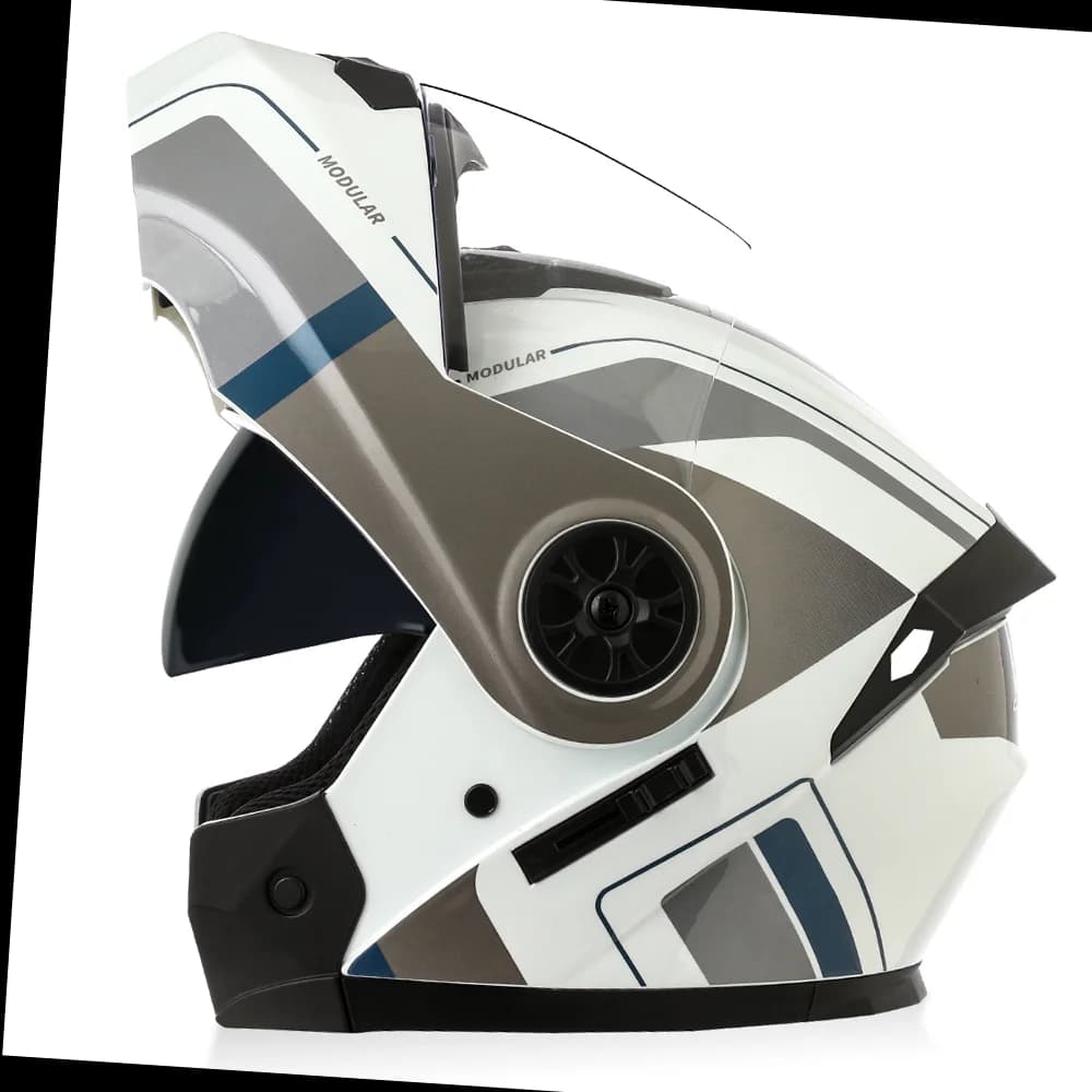 Flip Up Modular Full Face Motorcycle Helmet with Removable Liner — image 20