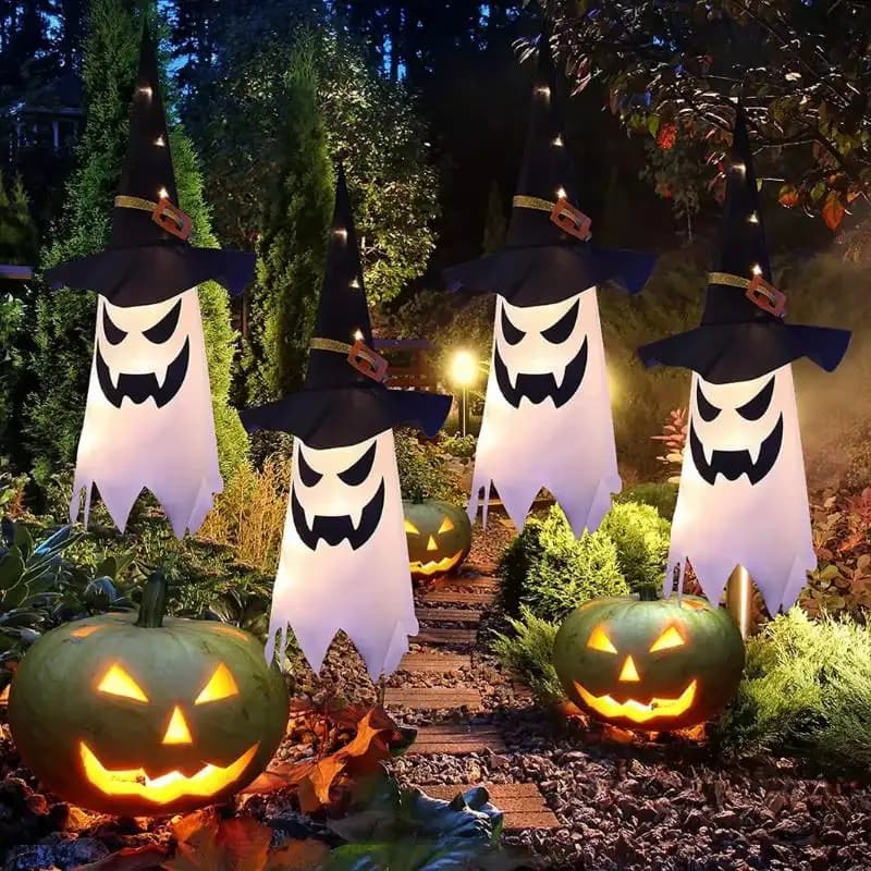 Halloween Ghost Decorations Lamp Glow in the Dark DIY Party Decor Home Yard — image 21