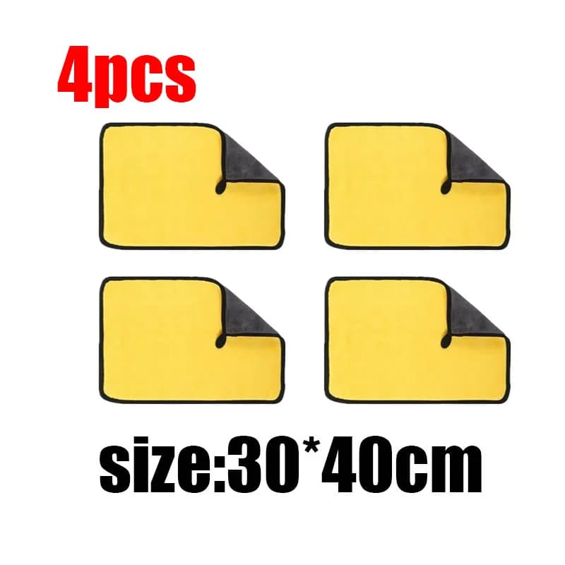 5 Pcs Microfibre Car Wash Towels Ultra Absorbent Coral Fleece Cleaning Cloths — image 10