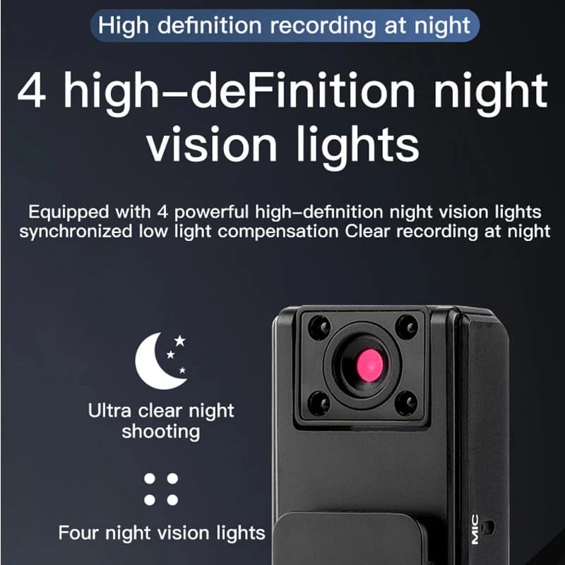 Mini Handheld Camera 1080P HD Infrared Night Vision Portable Sports Camera — image 4