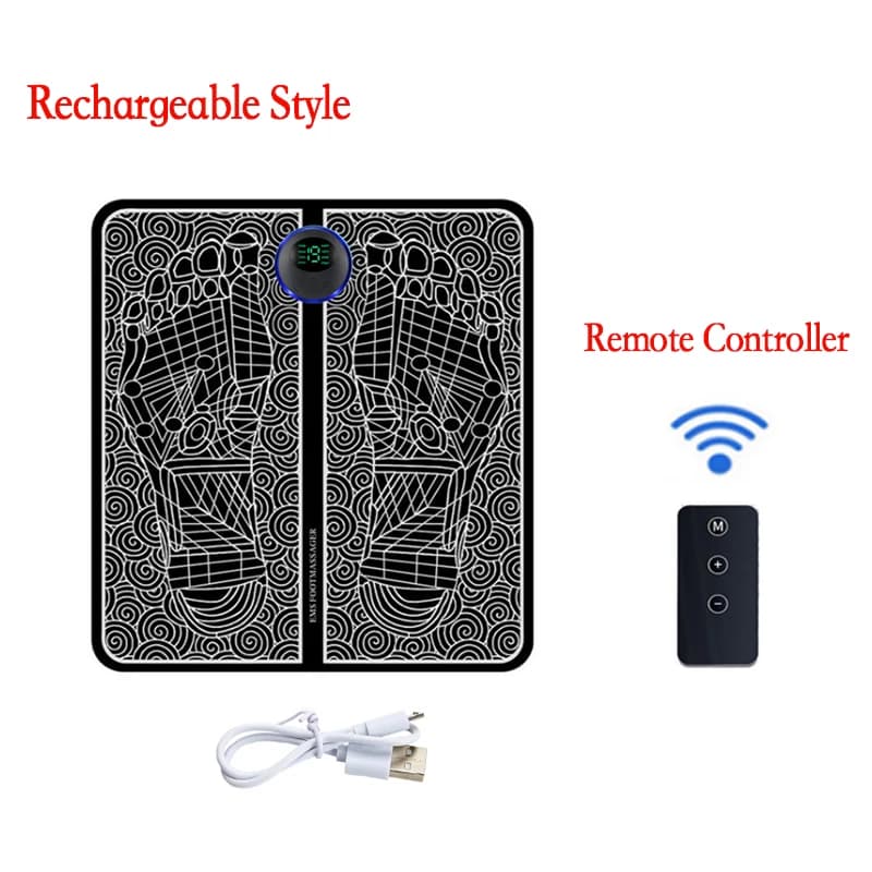 Electric EMS Foot Massager Pad Portable Muscle Stimulation Massage Mat New Pain — image 12