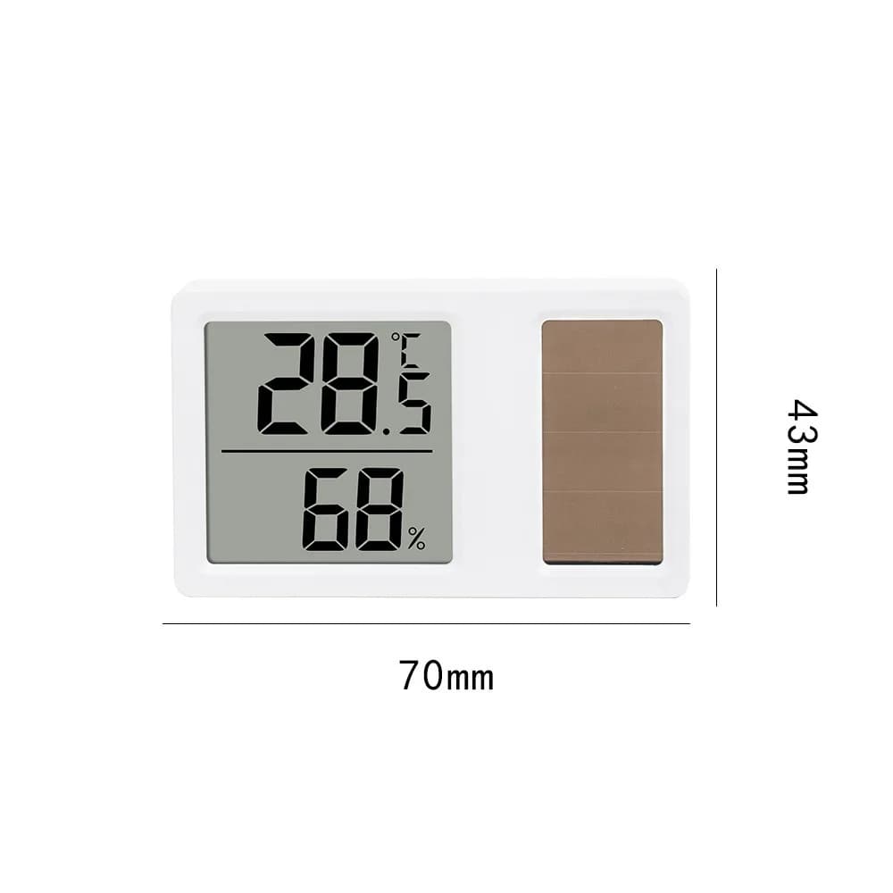 Solar Powered Thermometer Hygrometer Temperature Humidity Meter New 69HF High UK — image 8