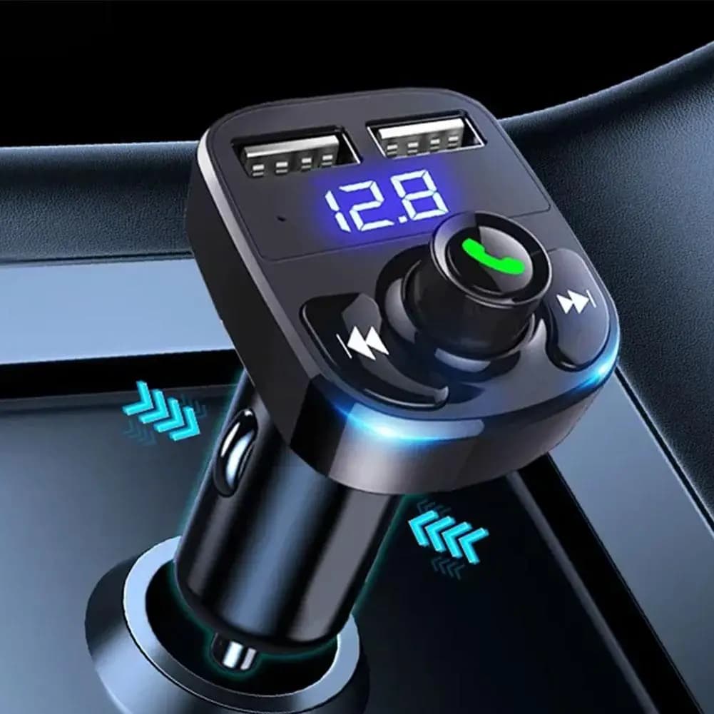 Bluetooth FM Transmitter Wireless Car Kit Dual USB Fast Charger Handsfree MP3 Player — image 2