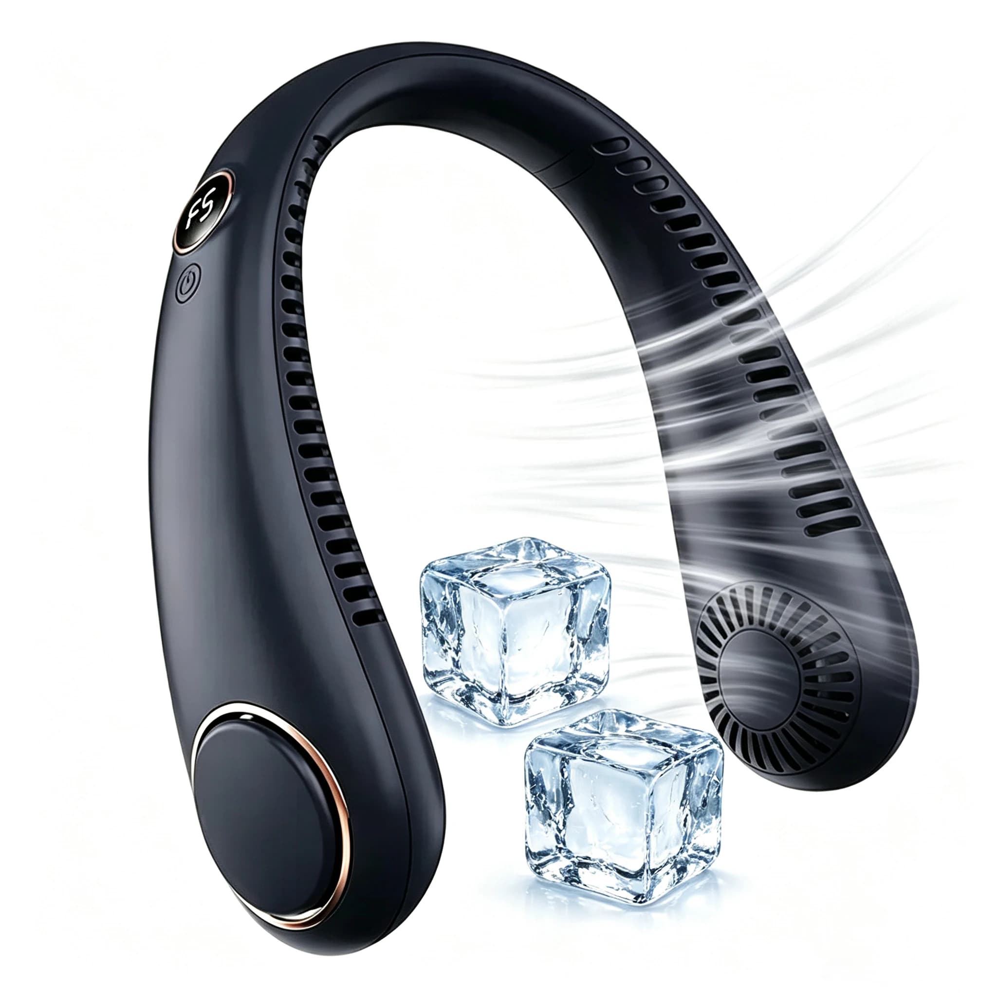 Portable Mini Hanging Neck Fan Bladeless USB Rechargeable Summer Neckband Fan — image 10