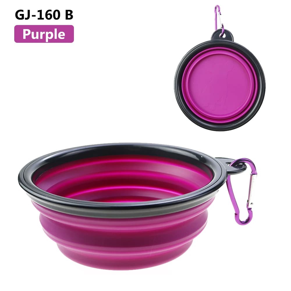 Collapsible Silicone Pet Dog Bowl Portable Travel Water Food Feeder for Camping — image 13