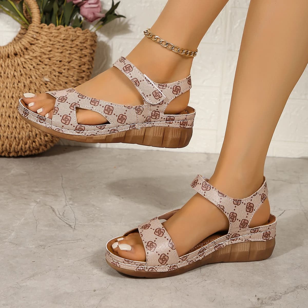 Women's Summer Wedge Sandals Slides Non-Slip Party Shoes Ladies — image 6