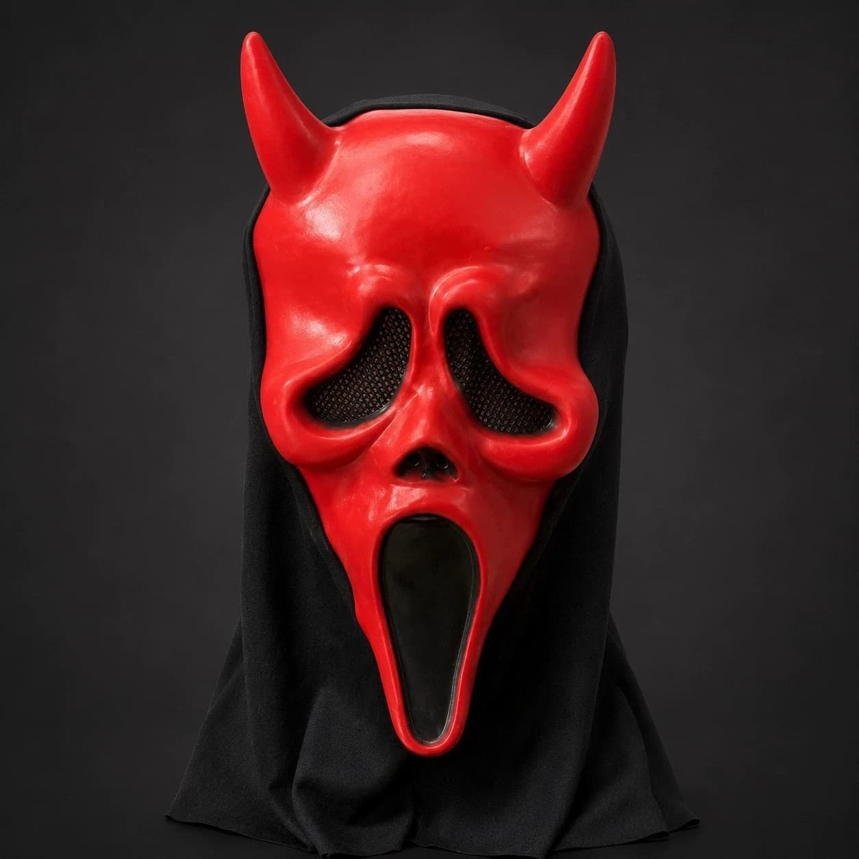 Halloween Scream Horror Face Mask Realistic Creepy Ghost Mask Movie Party Costume — image 7