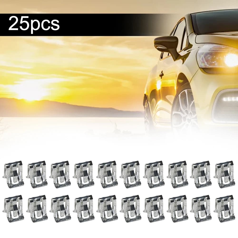 Metal Retainer Clip Universal Car Front Console Dash Dashboard Trim New 25Pcs UK — image 2