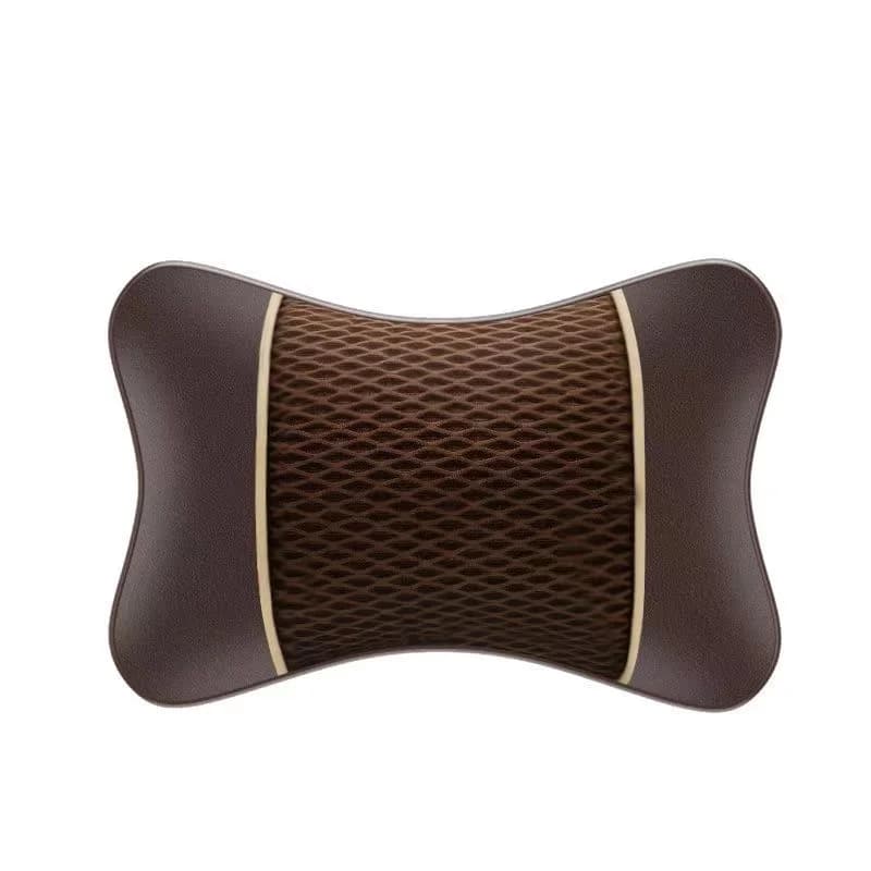 Car Seat Headrest Neck Pillow Memory Foam PU Leather Support Cushion New Double — image 15
