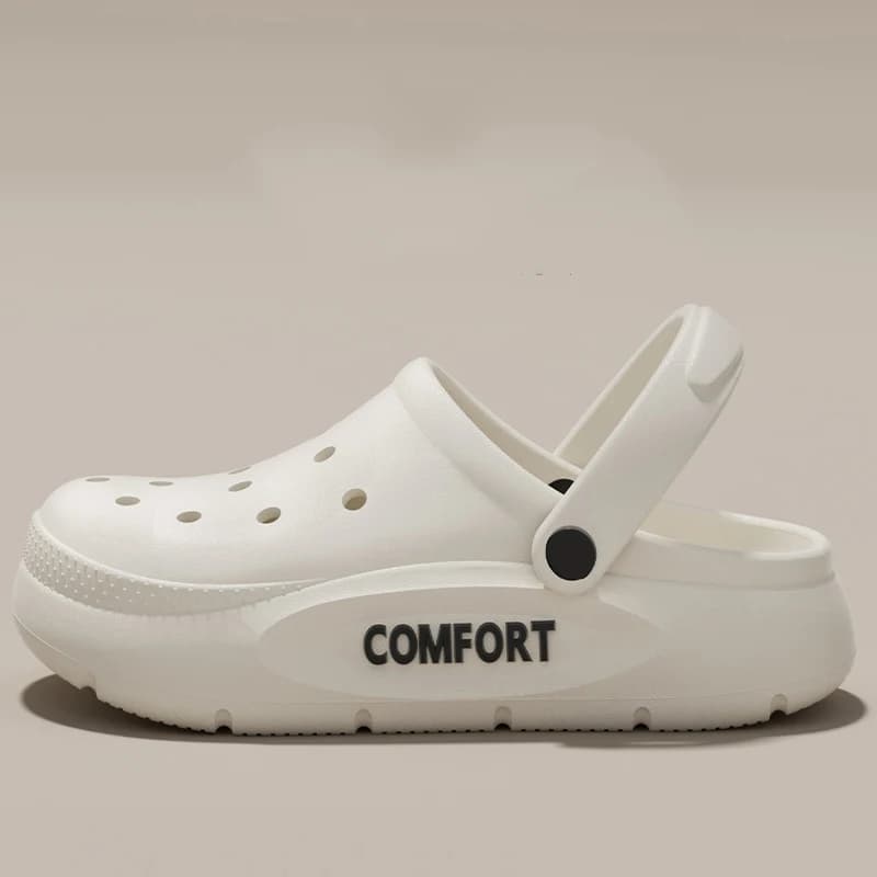 Women's Men's Summer Slippers Anti-Slip Couple Hollow Covered Toe Indoor — image 9