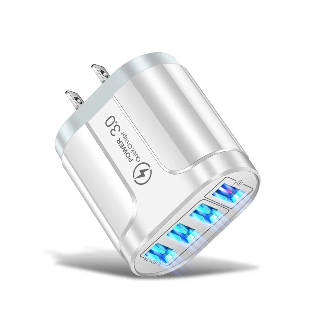 4 Port USB Fast Charger Quick Charge 3.0 48W Wall Adapter for Mobile Phones — image 12