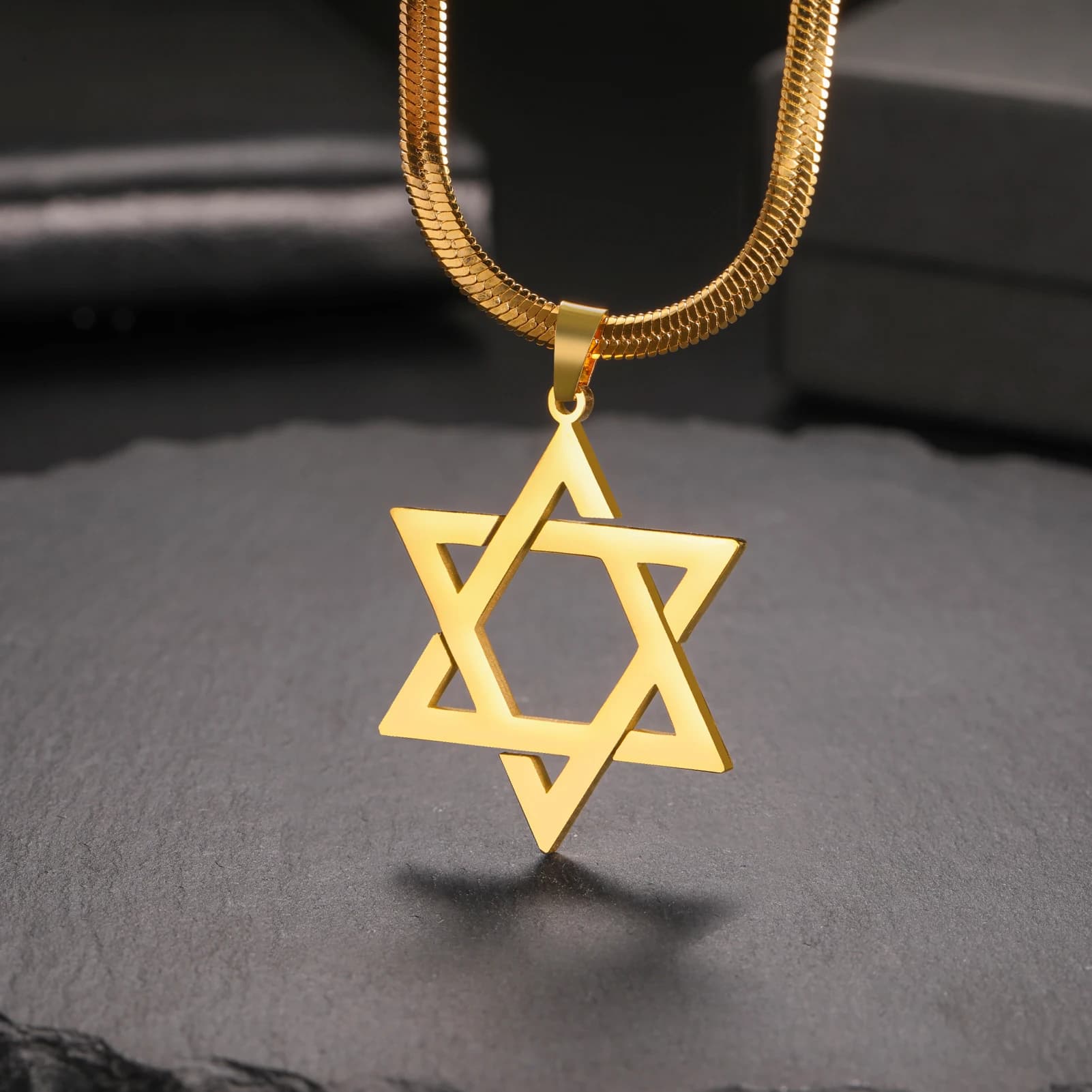 Star of David Pendant Necklace Stainless Steel Jewish Jewellery for Men — image 5