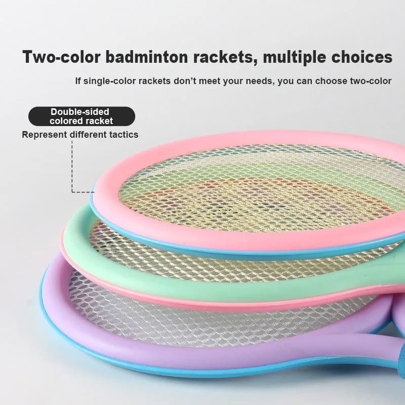 Kids Badminton Racket Set Children Outdoor Sports Toy Tennis Set Ages 3-12 — image 3