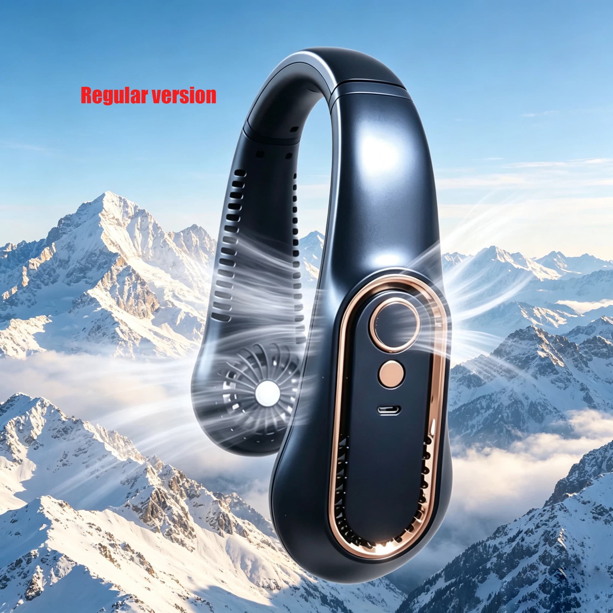 Portable Mini Hanging Neck Fan Bladeless USB Rechargeable Summer Neckband Fan — image 13
