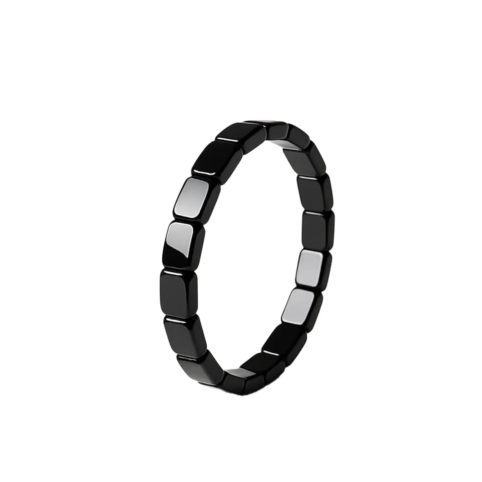 Hematite Healing Bracelet Black Gallstone Elastic Bracelet Men Gift New For Life — image 5