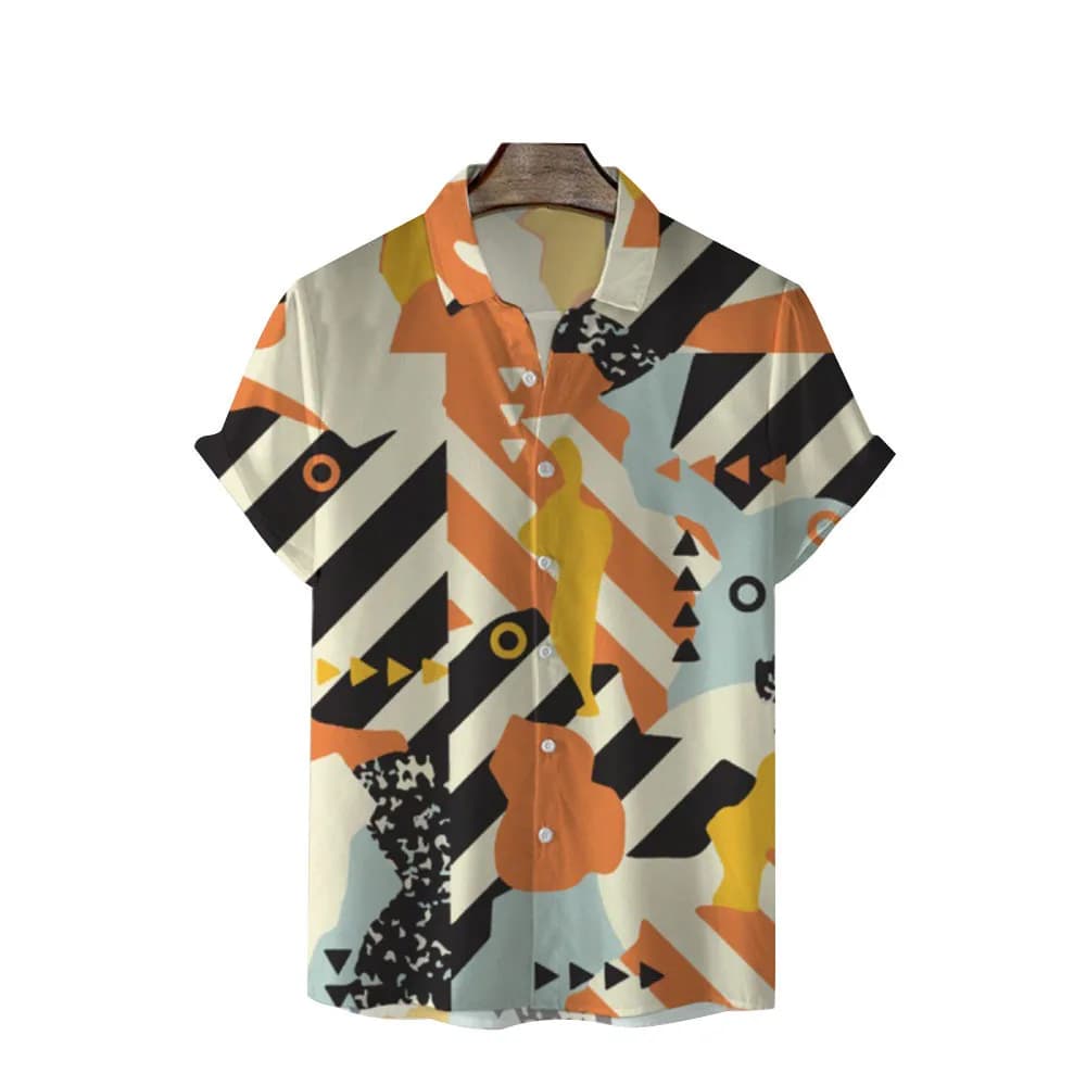 Men's Hawaiian Shirt Short Sleeve Casual Collar Summer Vacation Fashion — image 2