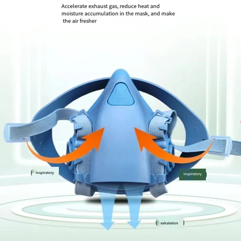 Gas Mask Respirator 7502 Silicone Filter Goggles Set Dust Paint New With 2097 UK — image 4