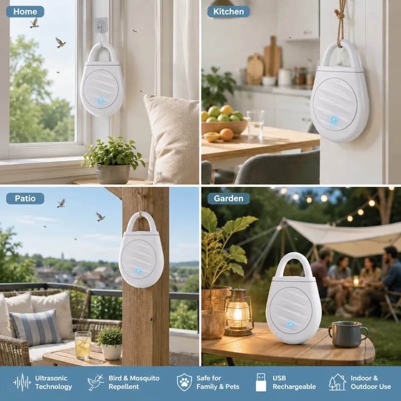 Ultrasonic Pest Repeller USB Rechargeable Indoor Rodent & Insect Pest Control — image 3