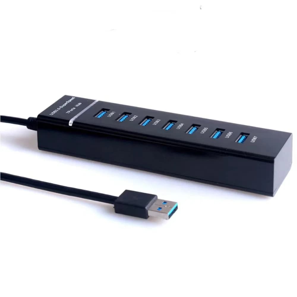 USB 3.0 2.0 Hub Cable Splitter Adapter with DC Power for Laptop Keyboard Disk — image 6