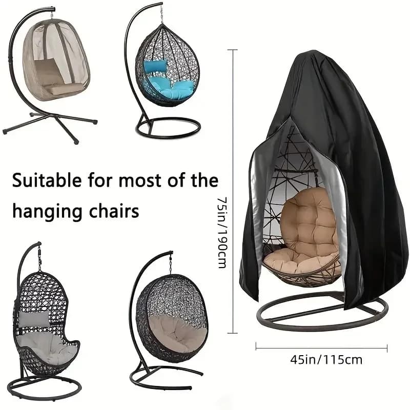 Outdoor Swing Cover Hanging Chair Egg Seat Protection Oxford Cloth New Swings UK — image 3