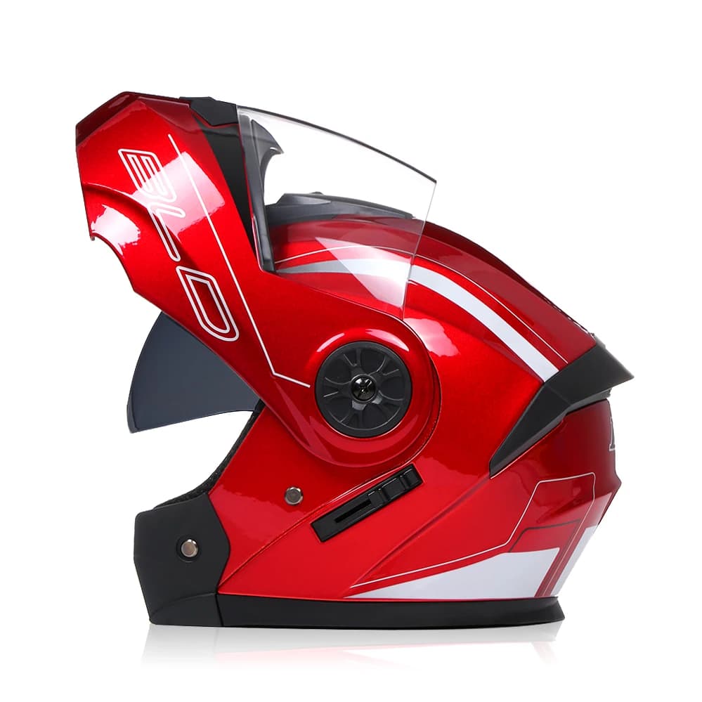 Flip Up Modular Full Face Motorcycle Helmet with Removable Liner — image 8