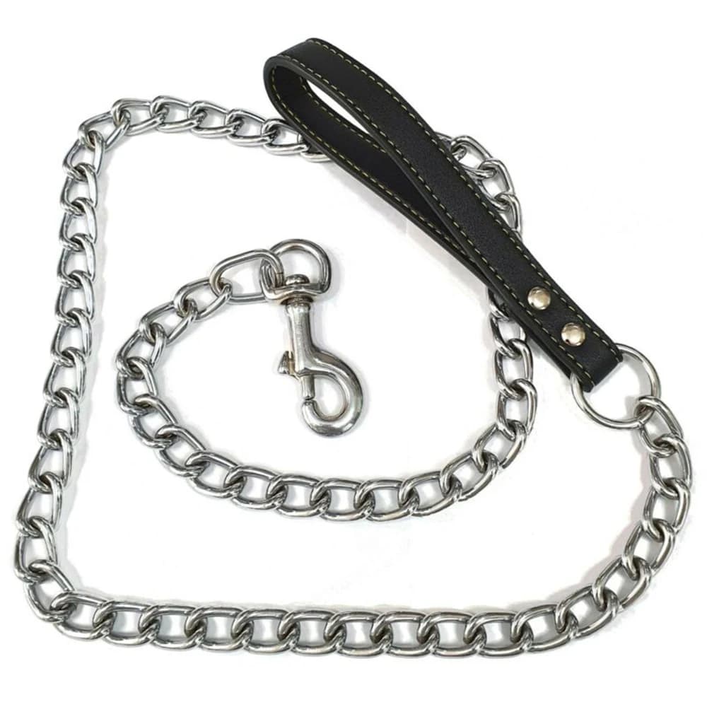 Premium Dog Slip Lead Adjustable Training Leash Rope with Chain Control — image 3