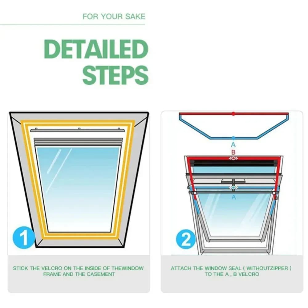 Waterproof Skylight Portable AC Seal Fabric Universal Vent Sealing Cloth for Air Conditioner — image 5