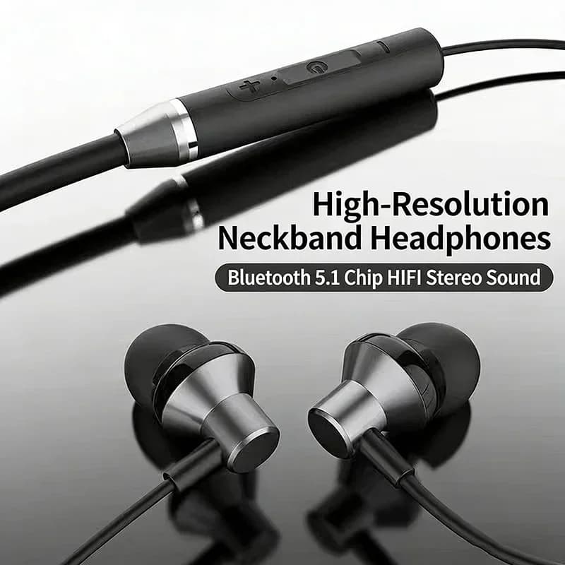 Wireless Bluetooth 5.0 Stereo Earbuds Waterproof Sport Neckband Surround Sound — image 3