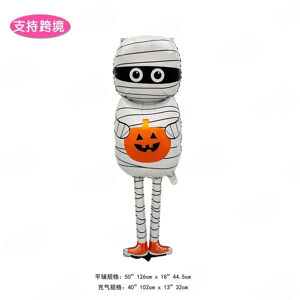 Halloween Aluminium Foil Balloons Bat Pumpkin Ghost Monster Party Large — image 2
