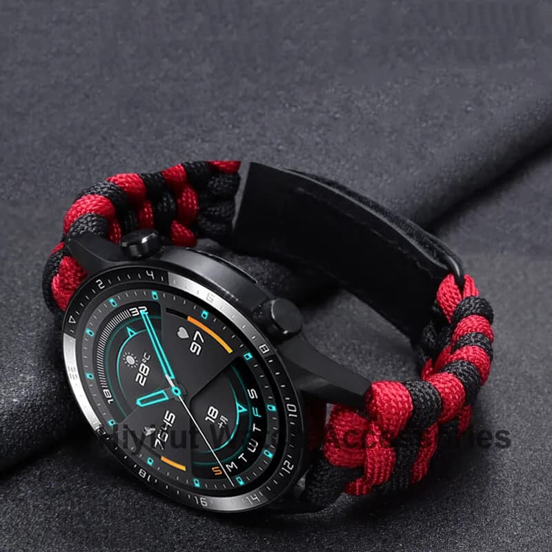 Braided Watch Band 20mm 22mm Universal Velcro Strap for Galaxy Watch Gear S3 — image 9