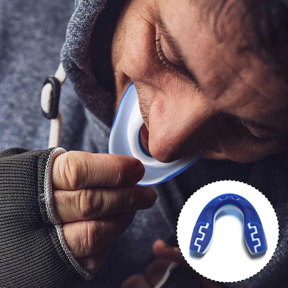 Mouth Guard Sports Teeth 3D Technology Double Layer Boxing New Perfect Fit with — image 5