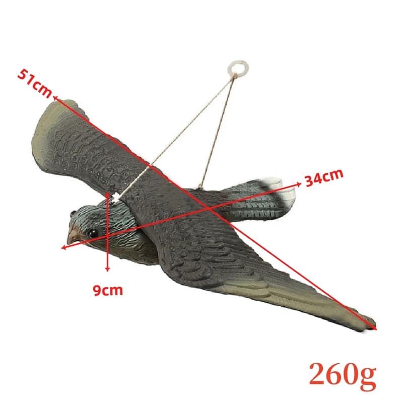 Fake Flying Falcon Hawk Bird Repellent Decoy Pest Control Garden Scarer — image 7