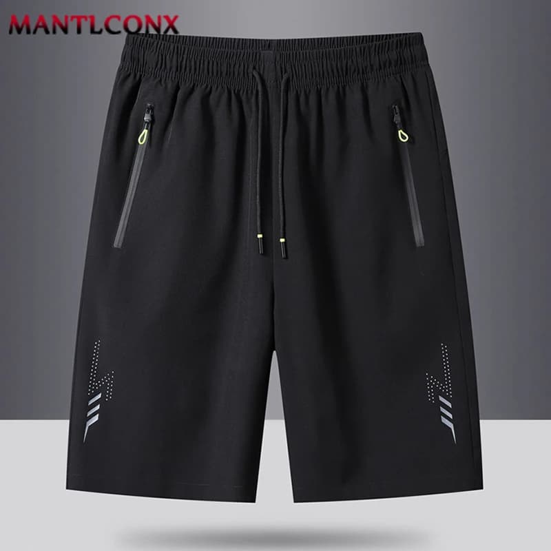 Men's Running Gym Shorts Training Sports Casual Summer Black Grey — image 2