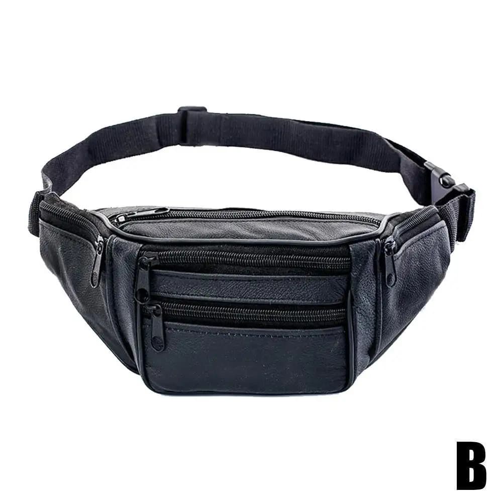 Waist Pack PU Leather Bag Belt Fanny Pack Male Travel Phone Bag New Large for UK — image 9