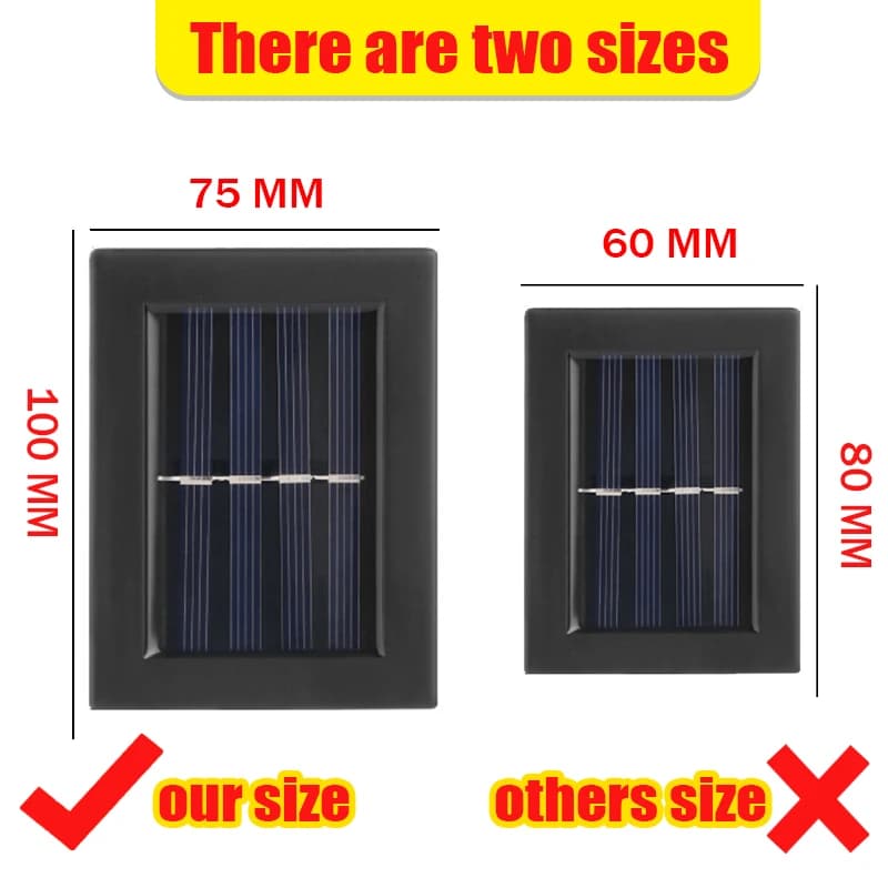 Solar Wall Light Waterproof Up Down Outdoor Garden Yard Stairs Lamp — image 5