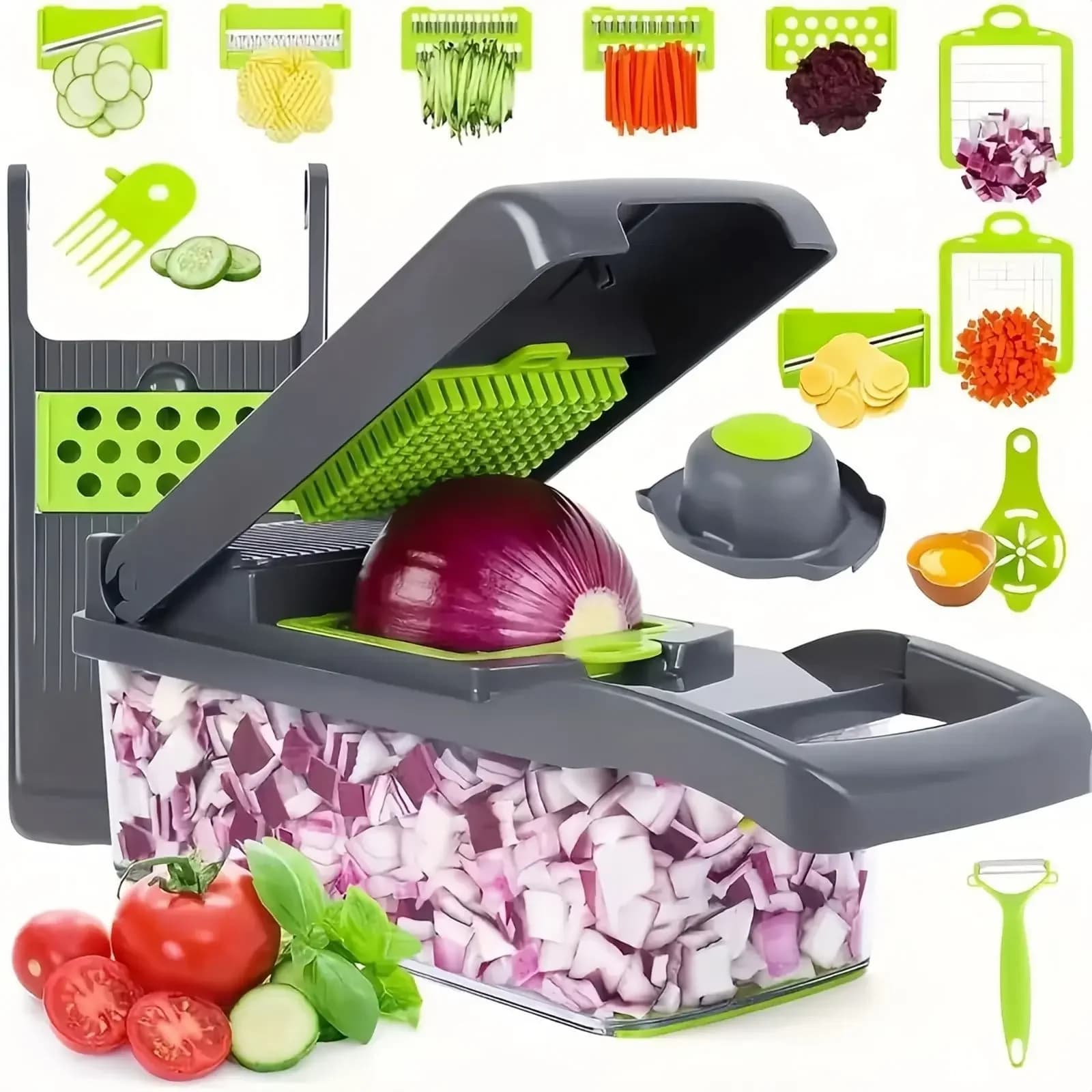 Multifunctional 14-in-1 16-in-1 Vegetable Chopper Slicer Dicer Kitchen Food Tool — image 7