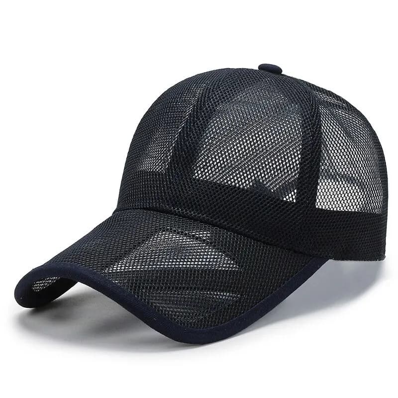 Men's Summer Mesh Baseball Cap Breathable Openwork Brim Hat Outdoor Sports — image 2