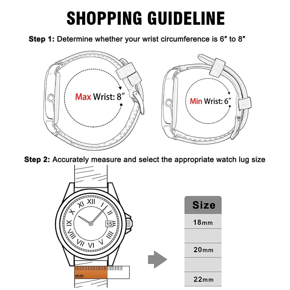 Genuine Leather Watch Band Quick Release 18-24mm Strap 18mm 19mm 20mm UK — image 5