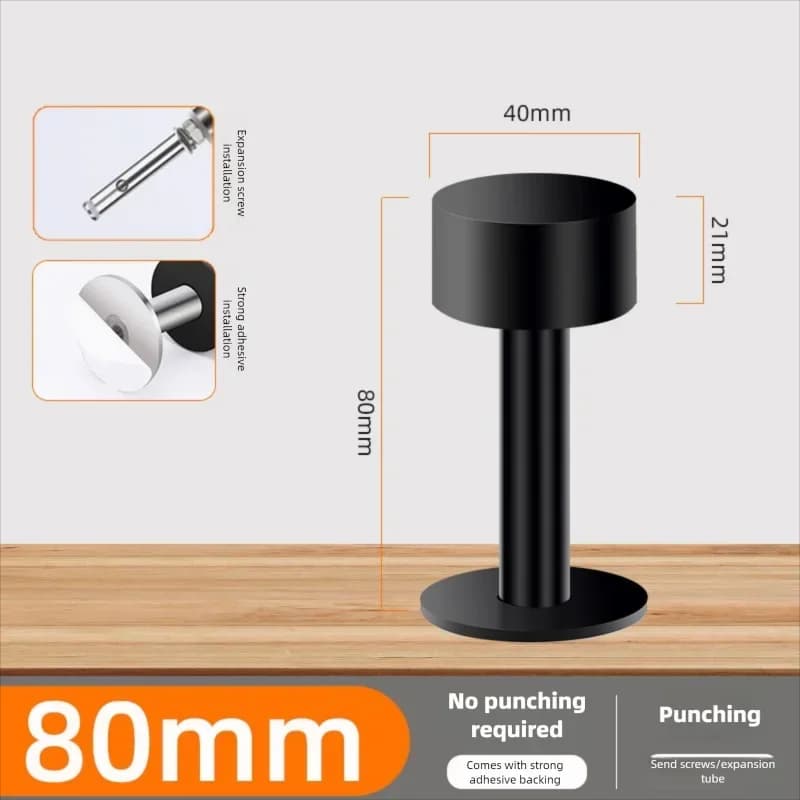 Heavy Duty Self-Adhesive Rubber Door Stopper Floor Protector No Drilling — image 13