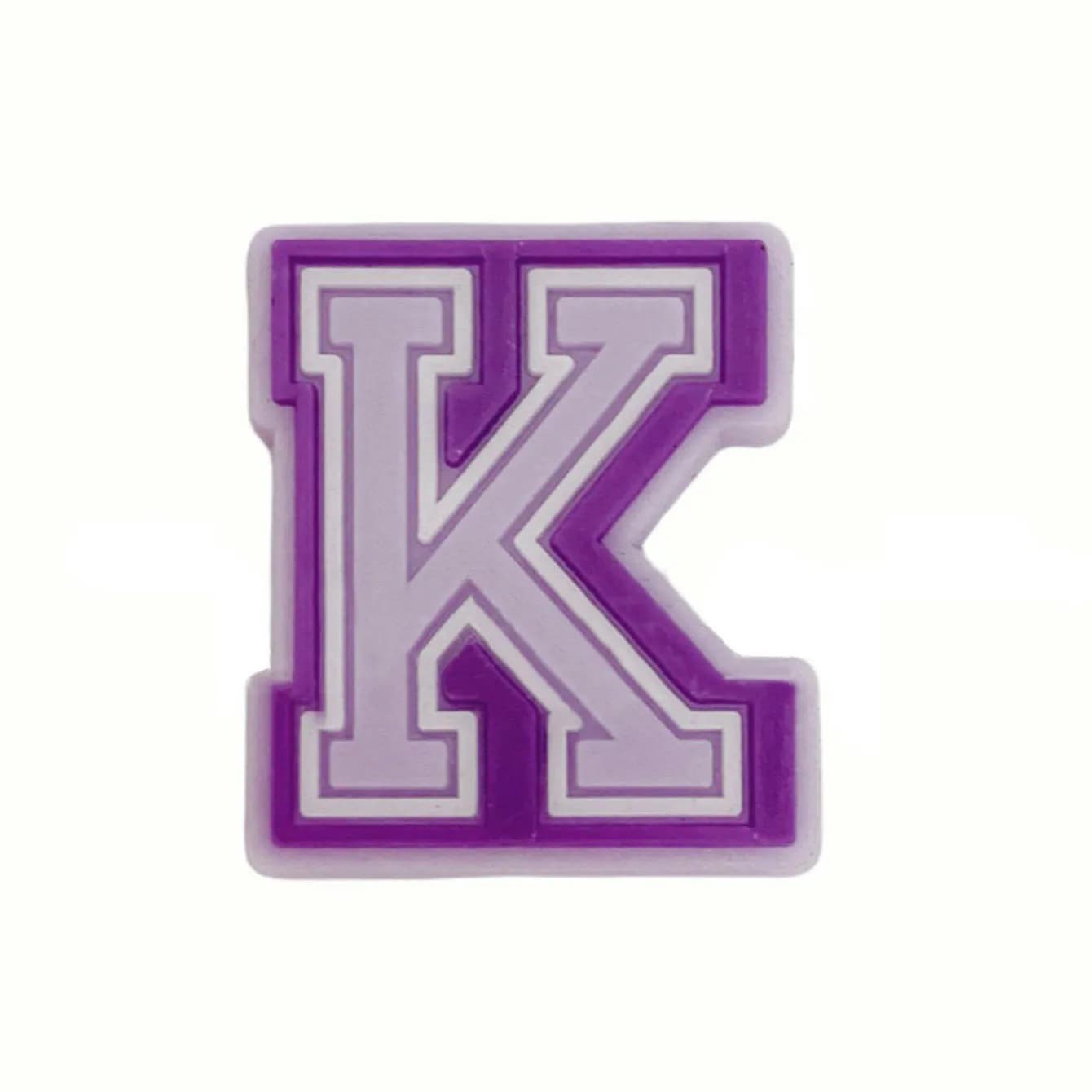 Purple Alphabet Letter Pins Shoe Charms for Crocs Clogs Slides DIY Bubble — image 5