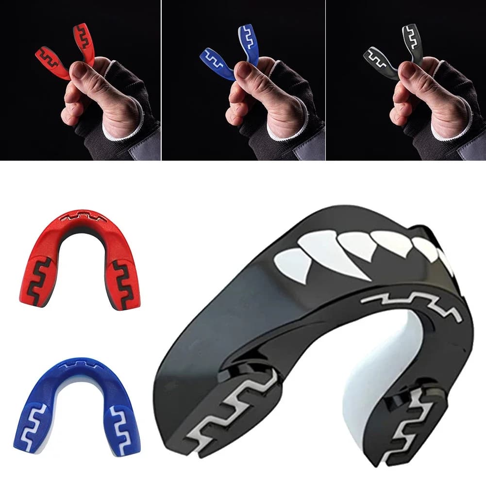 Mouth Guard Sports Teeth 3D Technology Double Layer Boxing New Perfect Fit with — image 4