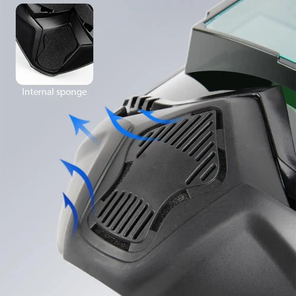 Auto Darkening Welding Helmet Adjustable Head Mounted with Detachable Band — image 4