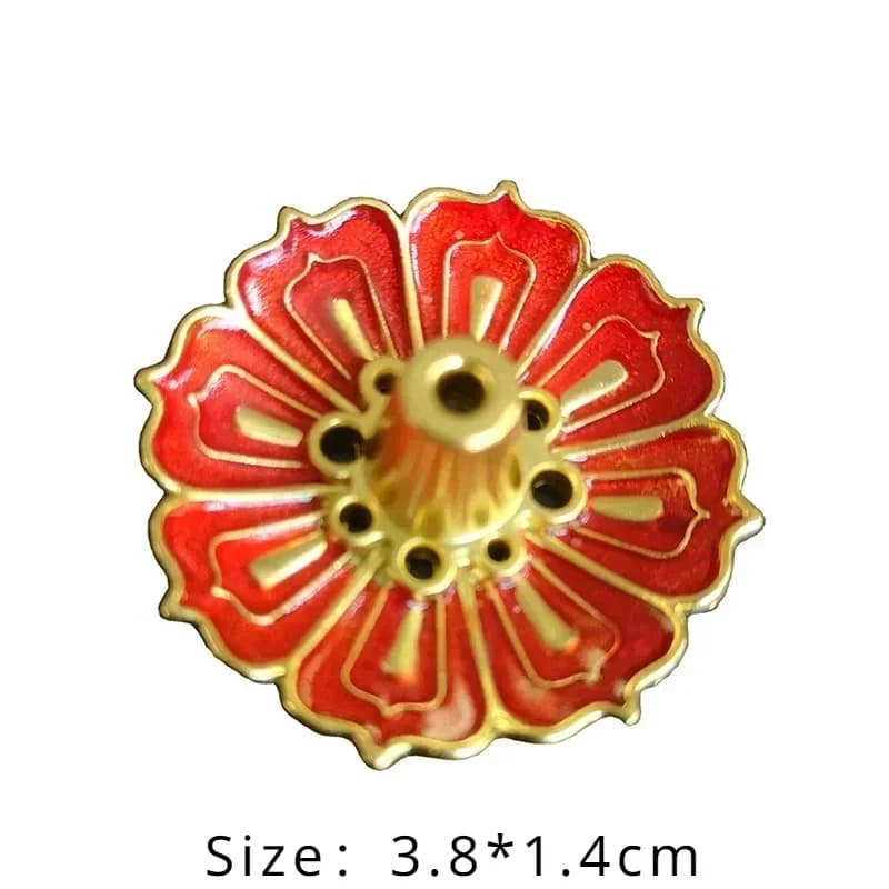 Incense Holder Stick Burner Alloy Lotus 3 Level Ash Catcher New for Sticks and U — image 7