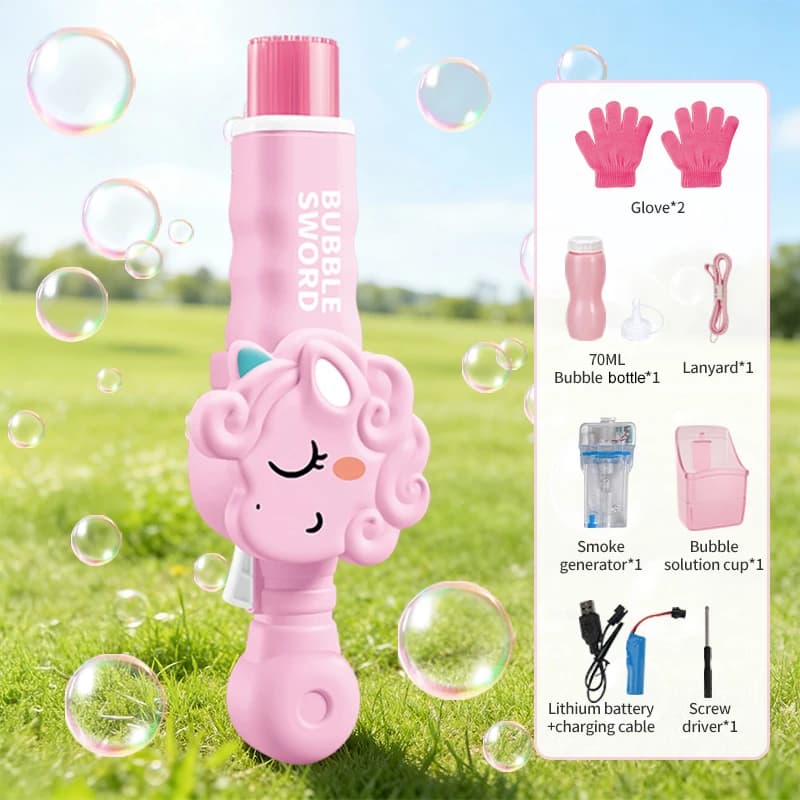 Bubble Machine Fog Magic Wand Cute Animal Smoke Colourful Light Toy — image 10