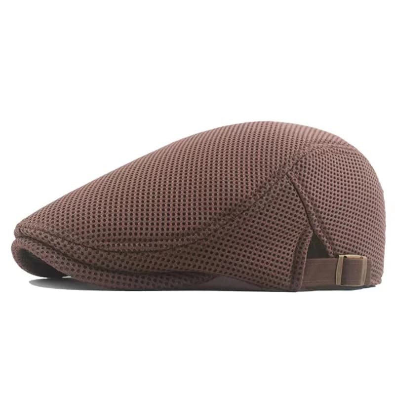 Men Mesh Newsboy Caps British Painters Hats Adjustable Flat Cap New Spring and U — image 5